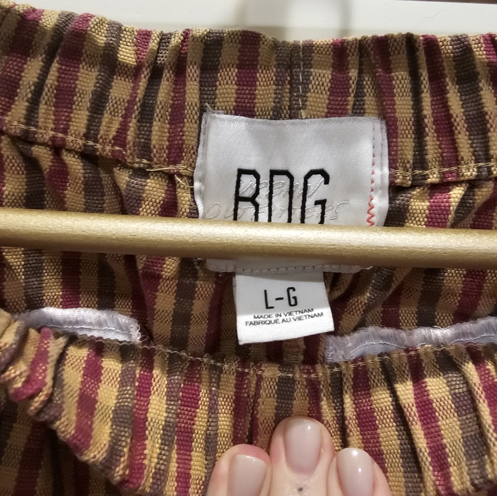 Plaid Bottoms - Red and Yellow